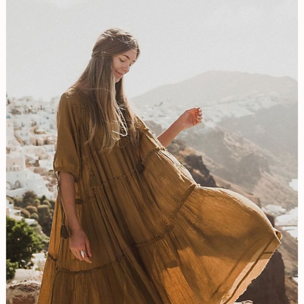 Free People Celestial Skies Midi Dress